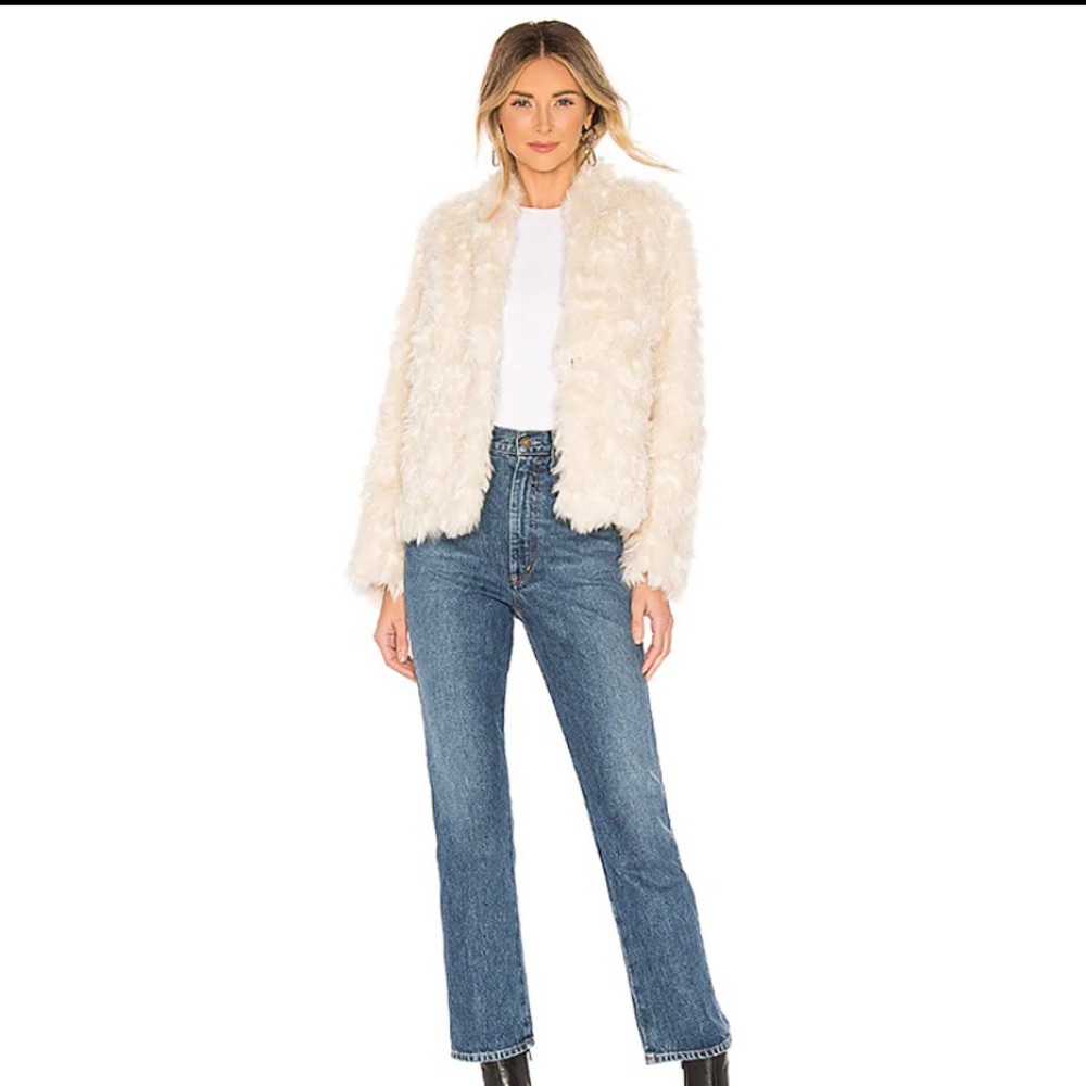 Vince Plush Faux Fur Jacket